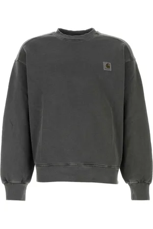 Carhartt Sweatshirts, male, , L, Grey Cotton Nelson Sweatshirt