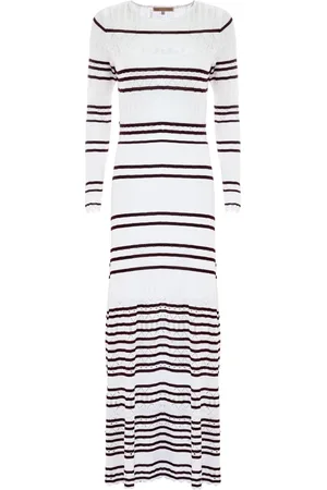 Kocca Knitted Dresses, female, , S, Striped Viscose Long Dress