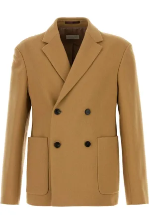 DRIES VAN NOTEN Blazers, male, , M, Camel Wool Blend Blazer