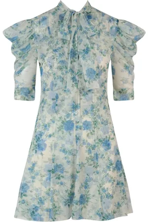 Serafini Short Dresses, female, , 2XS, Tulle Dress with Floral Print