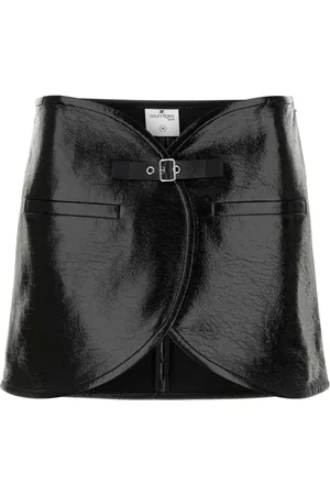 Courrèges Short Skirts, female, , S, Ellipse Vinyl Mini Skirt