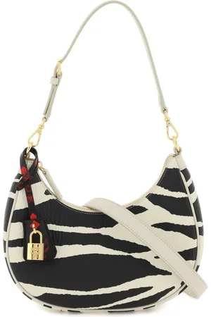 MCM Shoulder Bags, female, , ONE SIZE, Zebra Print Leather Mini Hobo Bag