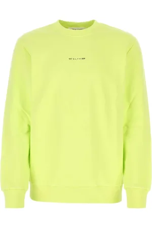 1017 ALYX 9SM Sweatshirts, male, , L, Fluo cotton oversize sweatshirt