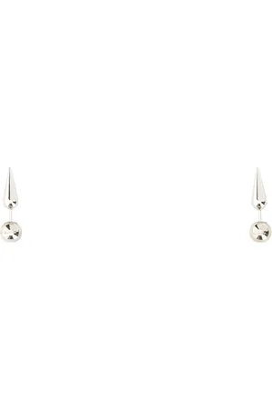 Jil Sander Stylish Silver Metal Earrings