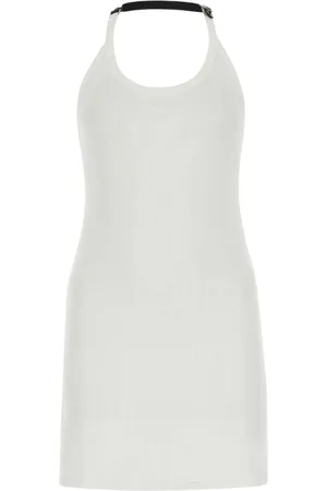 Courrèges Stretch Cotton Fitted Mini Dress