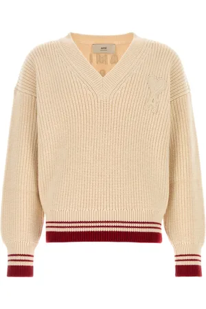 Ami V-neck Knitwear, female, , S, Ribbed V Neck Jumper