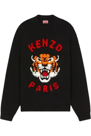 Kenzo Round-neck Knitwear, male, , S, Lucky Tiger Jumper