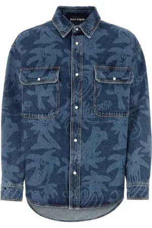 Palm Angels Denim Jackets, male, , S, Stylish Shirts for Men and Women