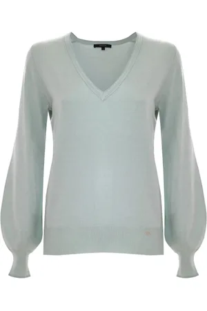 Kocca Soft Knit V-Neck Jumper with Bishop Sleeves