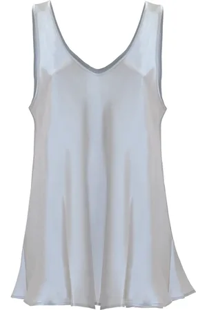 Kocca Sleeveless Tops, female, , XS, Silk Flared Hem Vest Top
