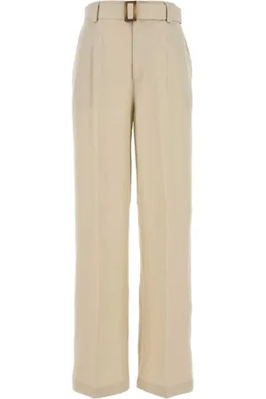Woolrich Wide Trousers, female, , W27, Viscose Blend Sand Pant
