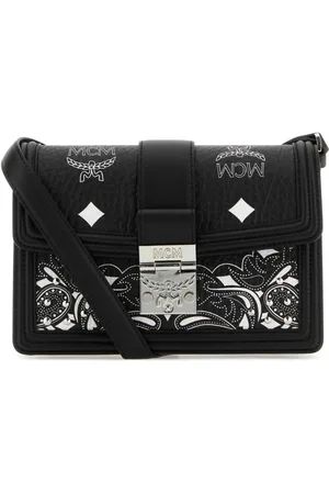 MCM Stylish Printed Canvas Tracy Shoulder Bag