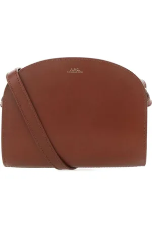 A.P.C. Shoulder Bags, female, , ONE SIZE, Caramel Leather Crossbody Shoulder Bag