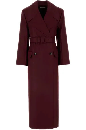 CO Belted ats, female, , XS, Burgundy Wool at