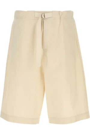 Jil Sander Ivory Cotton Bermuda Shorts