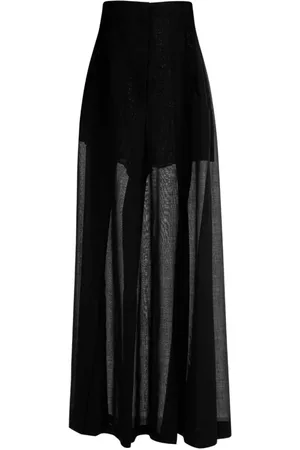Serafini Wide Trousers, female, , S, Wide-Leg Wool Blend Trousers