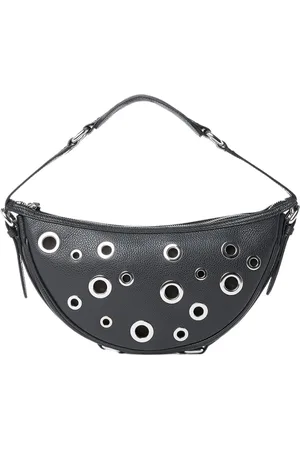 By Far Shoulder Bags, female, , ONE SIZE, Small Leather Eyelet Shoulder Bag