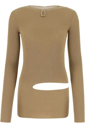 Quira Biscuit cotton blend top