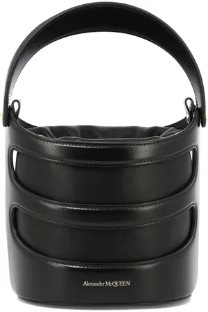 Alexander McQueen Bucket Bags, female, , ONE SIZE, The Rise Bucket Bag Leather