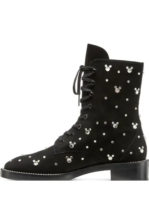 Stuart Weitzman Lace-up Boots, female, , 2 UK, Suede Ankle Boots
