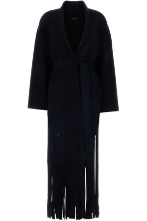 Alanui Midnight Wool Blend Fringes Coat