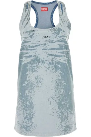 Diesel Printed Denim Mini Dress