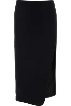 ANN DEMEULEMEESTER Midi Skirts, female, , L, Sophisticated Felt Midi Skirt