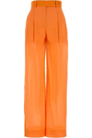 Alberta Ferretti Wide Trousers, female, , XS, Cotton Palazzo Trousers