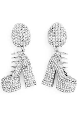 Marc Jacobs Earrings, female, , ONE SIZE, Pavé Kiki Boot Earrings Silver Crystal