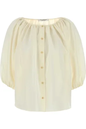 Serafini Shirts, female, , 2XS, Ivory Polyester Blend Shirt