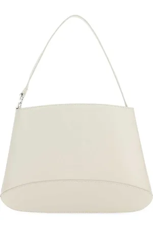 Low Classic Shoulder Bags, female, , ONE SIZE, Ivory leather handbag