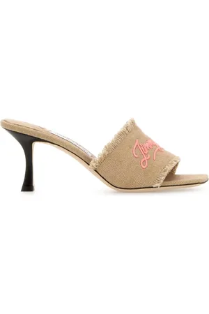 Jimmy Choo Heeled Mules, female, , 3 UK, Fabric Mules with 7cm Heel
