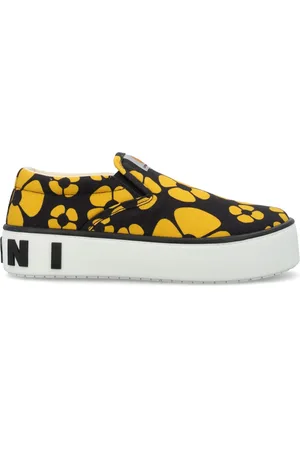 Marni Sneakers, female, , 3 UK, Black Sun Floral Low Cut Trainers