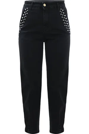 Kocca Cropped Jeans, female, , W33, Rhinestone Appliqué Skinny Jeans
