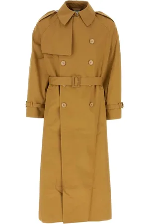 Vetements Trench Coats, female, , XS, Oversize Ochre Cotton Trench Coat