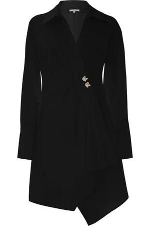 Kocca Elegant Wrap-Around Shirt-Style Dress