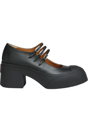 Marni Pumps, female, , 7 UK, Leather Pablo Triple-Buckle Mary Jane Shoe