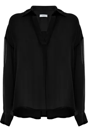 Kocca Blouses, female, , S, Chic V-Neck Sheer Blouse