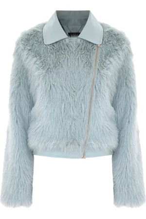 Kocca Asymmetrical Zip Teddy Jacket