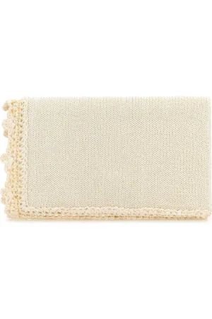 J.W.Anderson Clutches, female, , ONE SIZE, Crochet Ivory Clutch Handbag