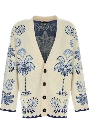Alanui Embroidered Wool Blend Cardigan