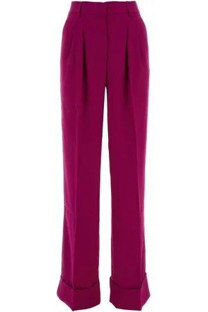 Andamane Purple Polyester Trousers