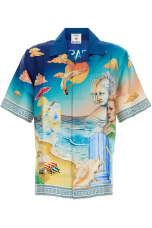 Casablanca Short Sleeve Cuban Collar Shirt