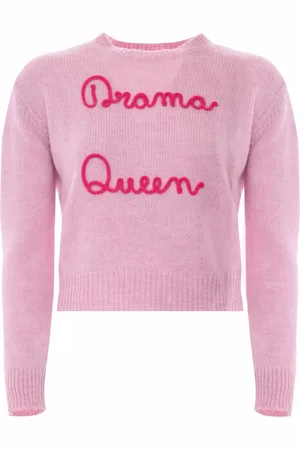 Kocca Round-neck Knitwear, female, , M, Embroidered Lettering Long-Sleeved T-shirt