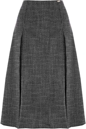 Kocca Midi Skirts, female, , XS, Flared Microcheck Pleated Skirt