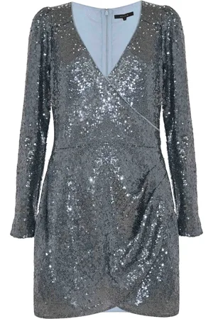 Kocca Party Dresses, female, , S, Sequinned Draped Mini Dress