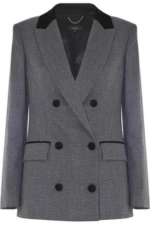 Kocca Blazers, female, , L, Double-Breasted Jacket with Contrasting Trim