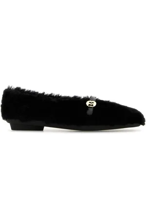 Salvatore Ferragamo Ballerinas, female, , 5 UK, Shearling Noella Ballerinas