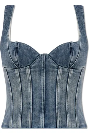 OFF-WHITE Sleeveless Tops, female, , XS, Denim Tank Top
