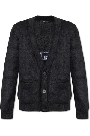 Balmain Cardigans, male, , L, Cardigan with logo